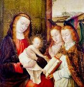 Jan provoost Madonna and Child with two angels oil painting artist